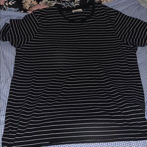 Black and white striped shirt